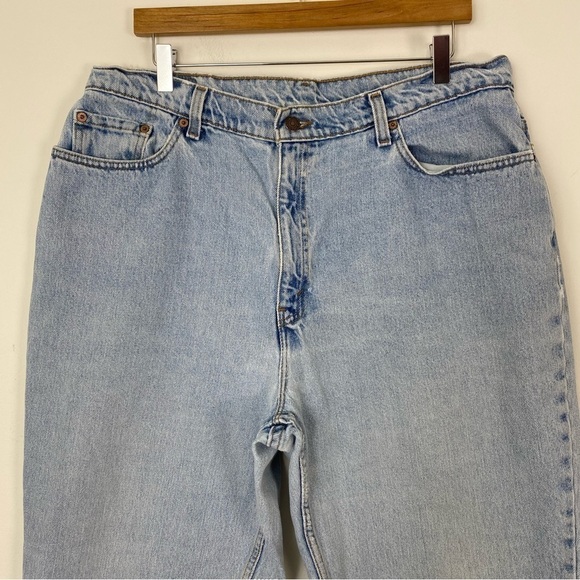VINTAGE 90s LEVI’S 550 Relaxed Fit Tapered Leg High Waisted Jeans Size 20W Short - Picture 7 of 13